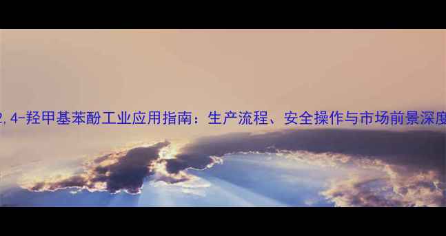 图片 2,4-羟甲基苯酚工业应用指南：生产流程、安全操作与市场前景深度.jpg