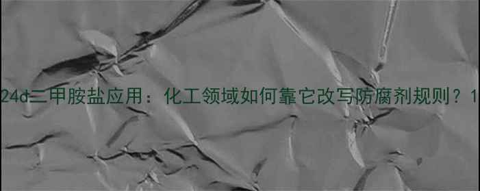 图片 24d二甲胺盐应用：化工领域如何靠它改写防腐剂规则？1.jpg