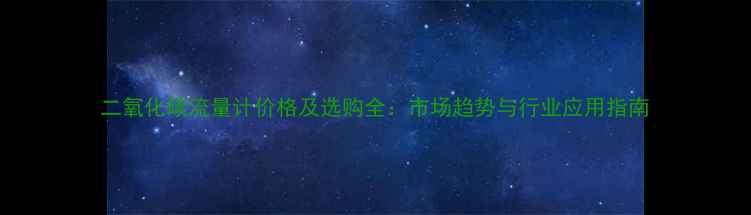 图片 二氧化碳流量计价格及选购全：市场趋势与行业应用指南.jpg