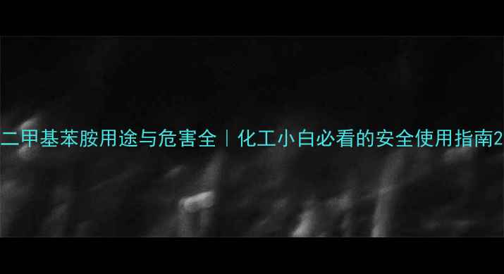 图片 二甲基苯胺用途与危害全｜化工小白必看的安全使用指南2.jpg