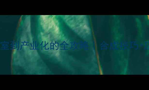 图片 二苯并氮环：从实验室到产业化的全攻略｜合成技巧+应用场景+避坑指南✨.jpg