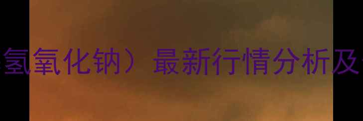 图片 叔丁醇钠（N-丁基氢氧化钠）最新行情分析及化工市场深度解读.jpg