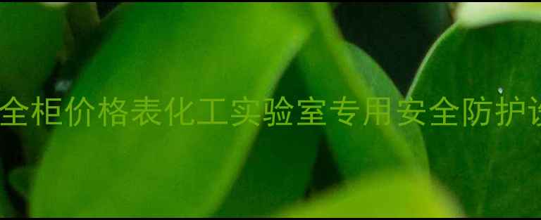 图片 哈东联生物安全柜价格表化工实验室专用安全防护设备选购指南1.jpg