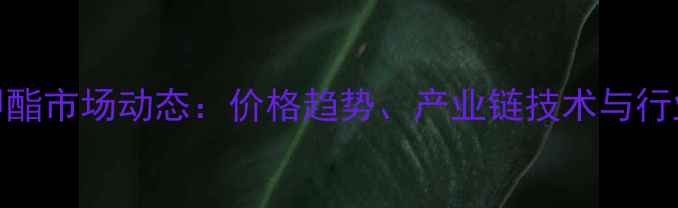 图片 富马酸二甲酯市场动态：价格趋势、产业链技术与行业应用前景.jpg