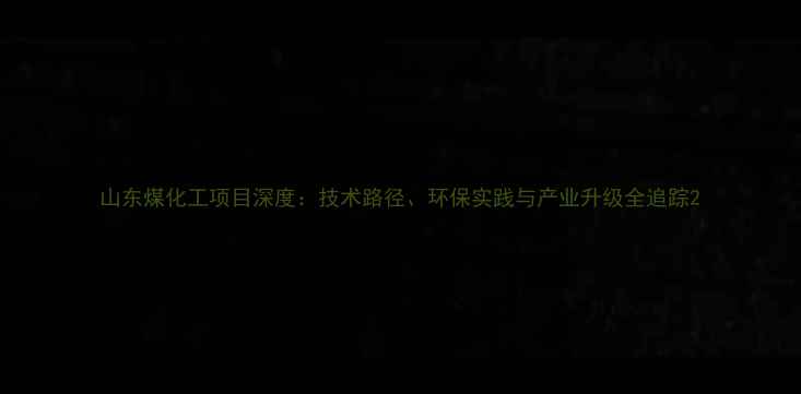 图片 山东煤化工项目深度：技术路径、环保实践与产业升级全追踪2.jpg