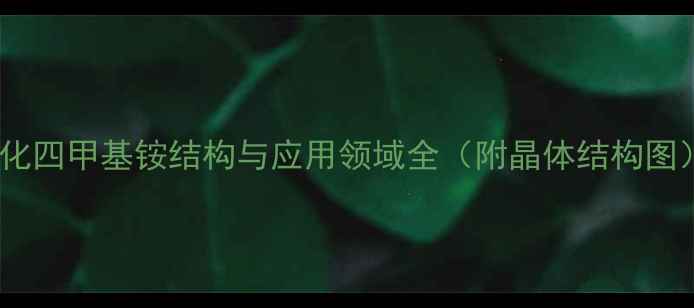 图片 氯化四甲基铵结构与应用领域全（附晶体结构图）2.jpg