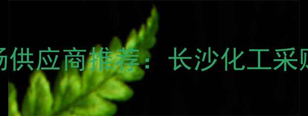 图片 湖南化工原料批发市场供应商推荐：长沙化工采购指南与行业趋势分析.jpg