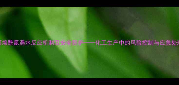 图片 甲基丙烯酰氯遇水反应机制及安全防护——化工生产中的风险控制与应急处理指南.jpg