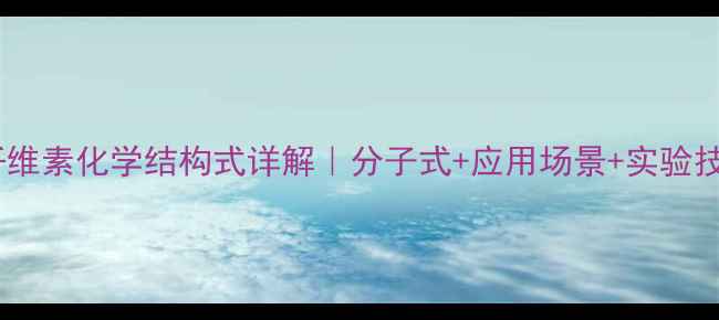 图片 甲基纤维素化学结构式详解｜分子式+应用场景+实验技巧🔬2.jpg