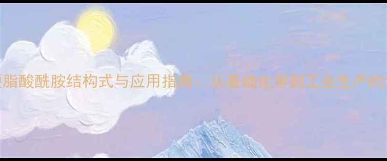 图片 硬脂酸酰胺结构式与应用指南：从基础化学到工业生产的全.jpg