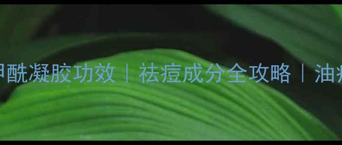 图片 过氧苯甲酰凝胶功效｜祛痘成分全攻略｜油痘肌必备.jpg