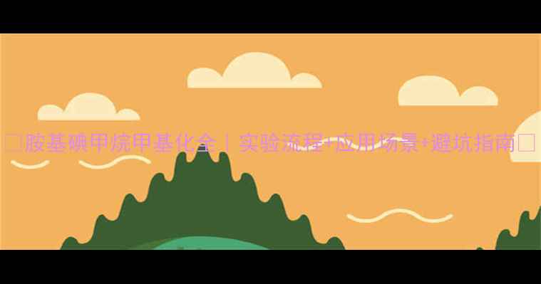 图片 💡胺基碘甲烷甲基化全｜实验流程+应用场景+避坑指南🔬.jpg