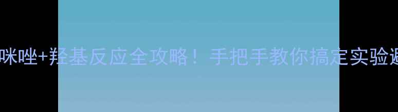 图片 🔥三甲基硅咪唑+羟基反应全攻略！手把手教你搞定实验避坑指南🔥1.jpg