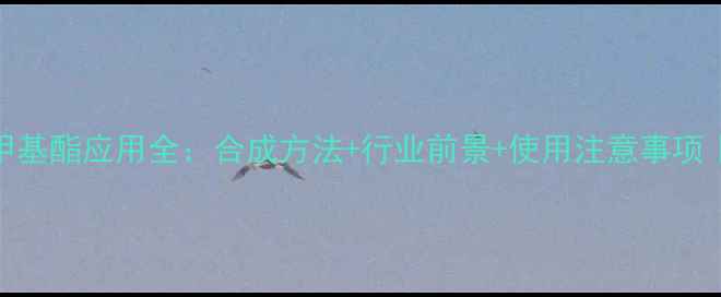 图片 🔥甲基丙烯酸二甲基酯应用全：合成方法+行业前景+使用注意事项｜化工人必看指南.jpg