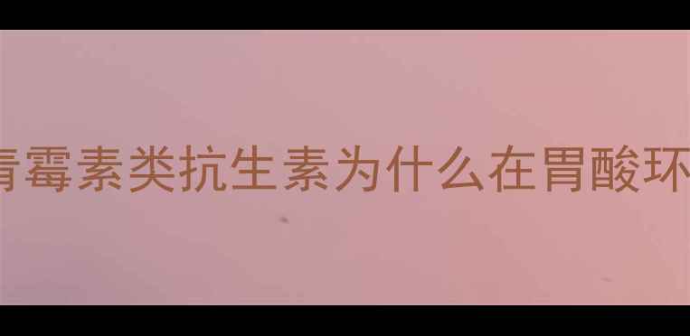 图片 🔥行业痛点青霉素类抗生素为什么在胃酸环境中失效？2.jpg