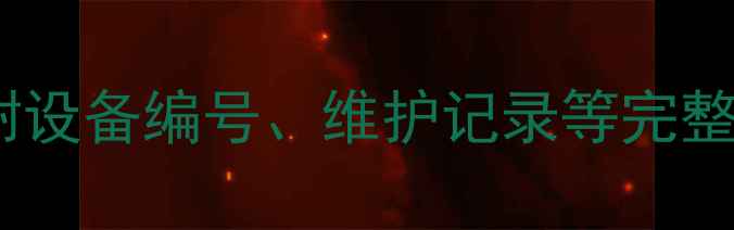 图片 🔧化工设备档案模板（附设备编号、维护记录等完整清单）最新版收录必备2.jpg