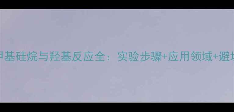 图片 🔬二甲基硅烷与羟基反应全：实验步骤+应用领域+避坑指南.jpg