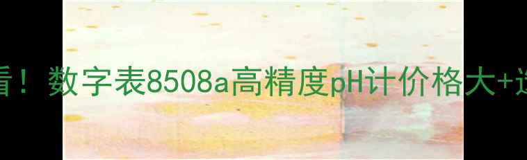 图片 🔬化工人必看！数字表8508a高精度pH计价格大+选购避坑指南.jpg